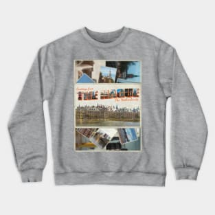 Greetings from The Hague in The Netherlands Vintage style retro souvenir Crewneck Sweatshirt